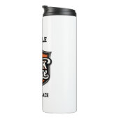 Custom Photo Personalized Job Title & Workplace  Thermosbeker (Geroteerd rechts)