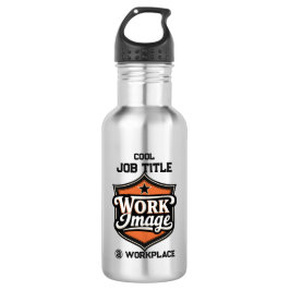 Custom Photo Personalized Job Title & Workplace  Waterfles