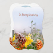 custom photo personalized memorial funeral card kaart (Voorkant / Achterkant)