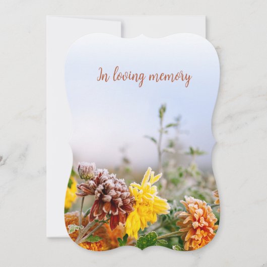 custom photo personalized memorial funeral card kaart (Voorkant)