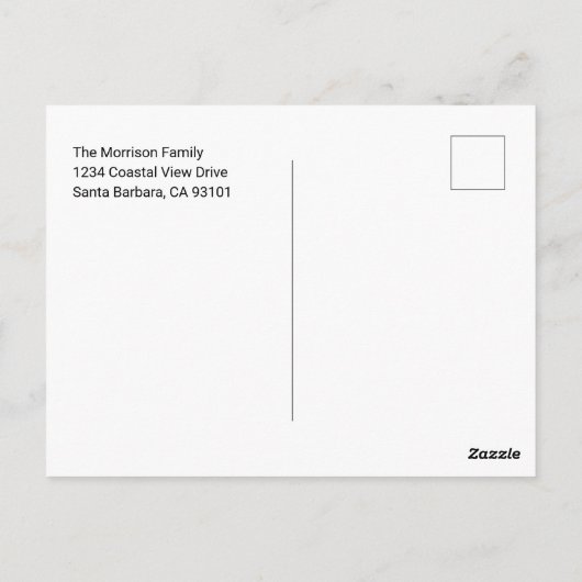 Custom Photo Personalized Picture Briefkaart (Achterkant)