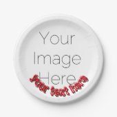 Custom Photo – Personalized text  Papieren Bordje (Voorkant)