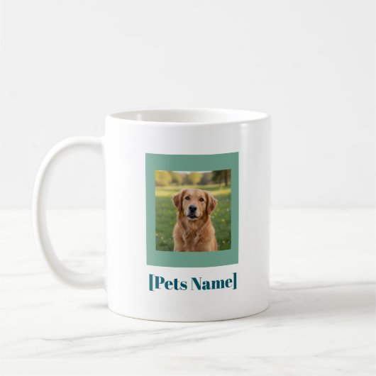 Custom Photo Pet Coffee Mug | Personalized Name Koffiemok (Links)
