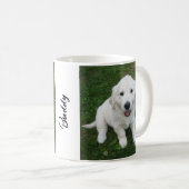 Custom  Photo Pet Simple Modern Name Koffiemok (Voorkant rechts)