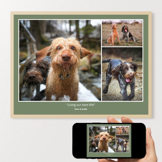  Custom Photo Pets Family Quotes & Funny Sayings Poster