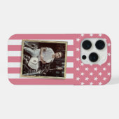Custom Photo Phone Case, USA Flag Patriotic iPhone Hoesje (Achterkant horizontaal)