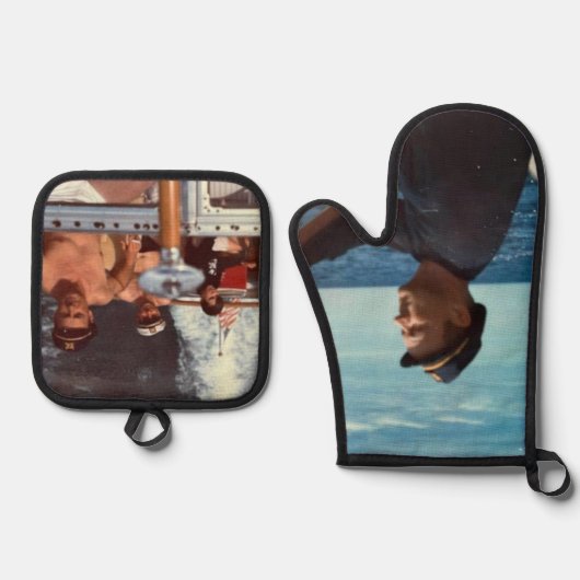 Custom Photo Picture Memory keepsake Ovenwant & Pannenlap Set (Voorkant)