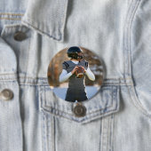 Custom Photo Player Game Day Personalized Sport Ronde Button 7,6 Cm (In situ)