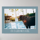 Custom Photo Poster With Text Modern Family Pet (Voorkant)