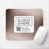 Custom Photo QR Code Business Logo Muismat (Met muis)