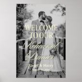 Custom Photo Rehearsal Dinner Welcome Poster (Voorkant)