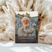 Custom Photo Retirement Party Kaart