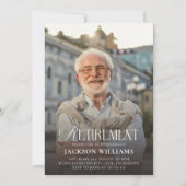 Custom Photo Retirement Party Kaart (Voorkant)