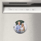 Custom Photo Romantic Keepsake with Names & Date Magneet (Insitu (Vaatwasser))