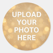 Custom Photo Ronde Sticker (Voorkant)