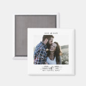 Custom Photo Save the Date Wedding magnet (Voorkant / Achterkant)
