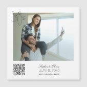 Custom Photo Save the Date Wedding magnet (Voorkant)
