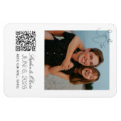 Custom Photo Save the Date Wedding magnet Magneet (Horizontaal)