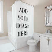 Custom Photo Shower Curtain Add Your Text Bathroom Douchegordijn (In situ)