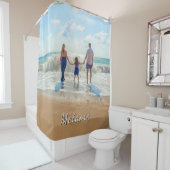 Custom Photo Shower Curtain Personalized Name Douchegordijn (In situ)