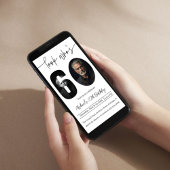 Custom Photo Sixty Birthday Invitation For Adults Kaart