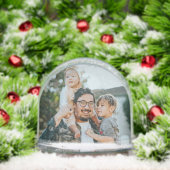 Custom Photo Sneeuwbol (Kerstmis)