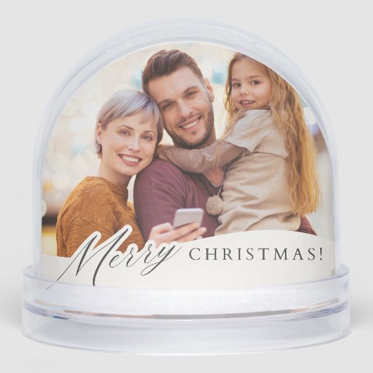 Custom Photo Snow Globe  Sneeuwbol (Voorkant)