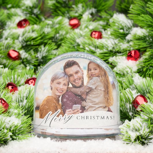 Custom Photo Snow Globe Sneeuwbol (Kerstmis)