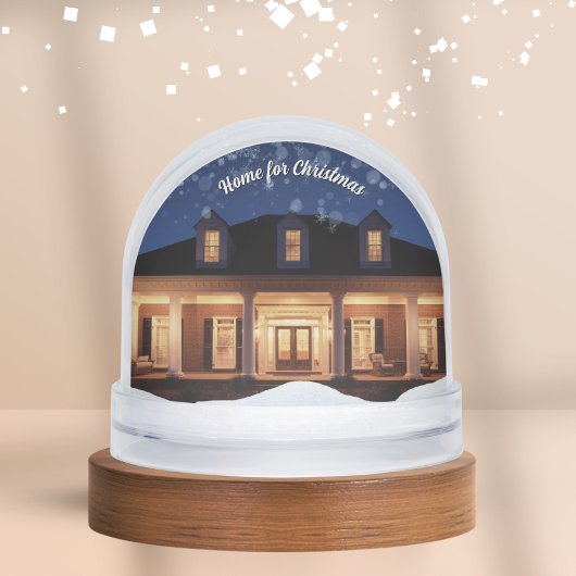 Custom Photo Snow Globe with House Keepsake Gift Sneeuwbol