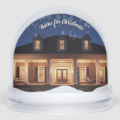 Custom Photo Snow Globe with House Keepsake Gift Sneeuwbol (Voorkant)