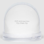 Custom Photo Snow Globe with House Keepsake Gift Sneeuwbol (Achterkant)