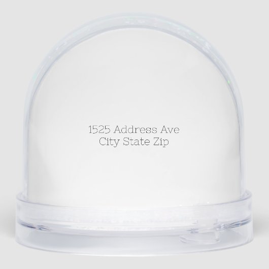 Custom Photo Snow Globe with House Keepsake Gift Sneeuwbol (Achterkant)