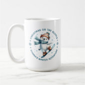 Custom Photo Snowboarding Polar Bear Koffiemok (Links)