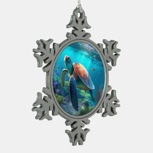 Custom Photo Snowflake Framed Ornament for Holiday (Links)