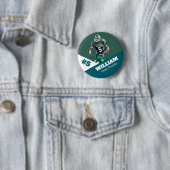 Custom photo sports button / pin football (In situ)