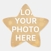 Custom Photo Ster Sticker (Voorkant)