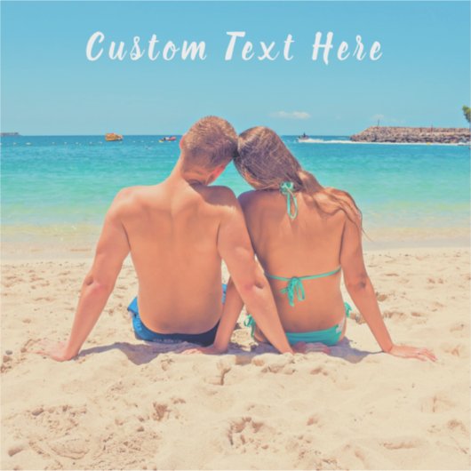 Custom Photo Sticker Uw favoriete foto's en tekst (Voorkant)