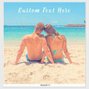 Custom Photo Sticker Uw favoriete foto's en tekst