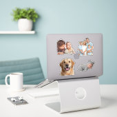 Custom Photo Stickers – Personalized Picture (Laptop op bureau)