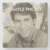 Custom Photo Stone Coaster – Personalized Stenen Onderzetter (Voorkant)