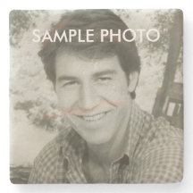 Custom Photo Stone Coaster – Personalized