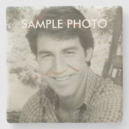 Custom Photo Stone Coaster – Personalized Stenen Onderzetter