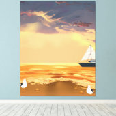 Custom Photo Stretched Canvas Print Personalized (Insitu (Houten vloer))