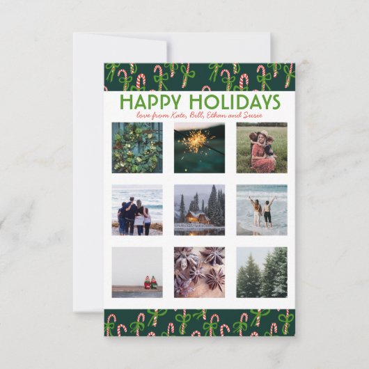 CUSTOM PHOTO Sweet Candy Candes Kerstmis (Voorkant)