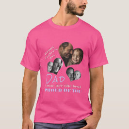 Custom Photo T-Shirt voor Dad's Day Gift