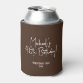 Custom Photo Template Birthday Party Favor Blikjeskoeler (Blikje Voorkant)
