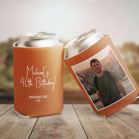 Custom Photo Template Birthday Party Favor Blikjeskoeler