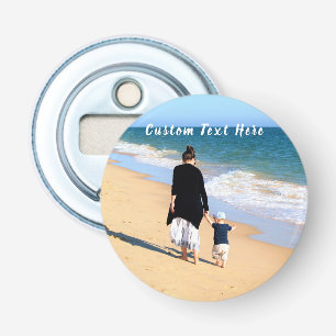 Custom Photo Text Bottle Opener Your Foto's MOM