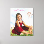 Custom Photo & Text Canvas Print (Voorkant)