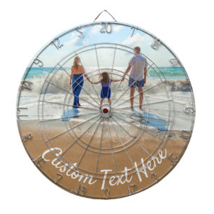 Custom Photo Text Dart Board Uw Foto's Gift Dartbord